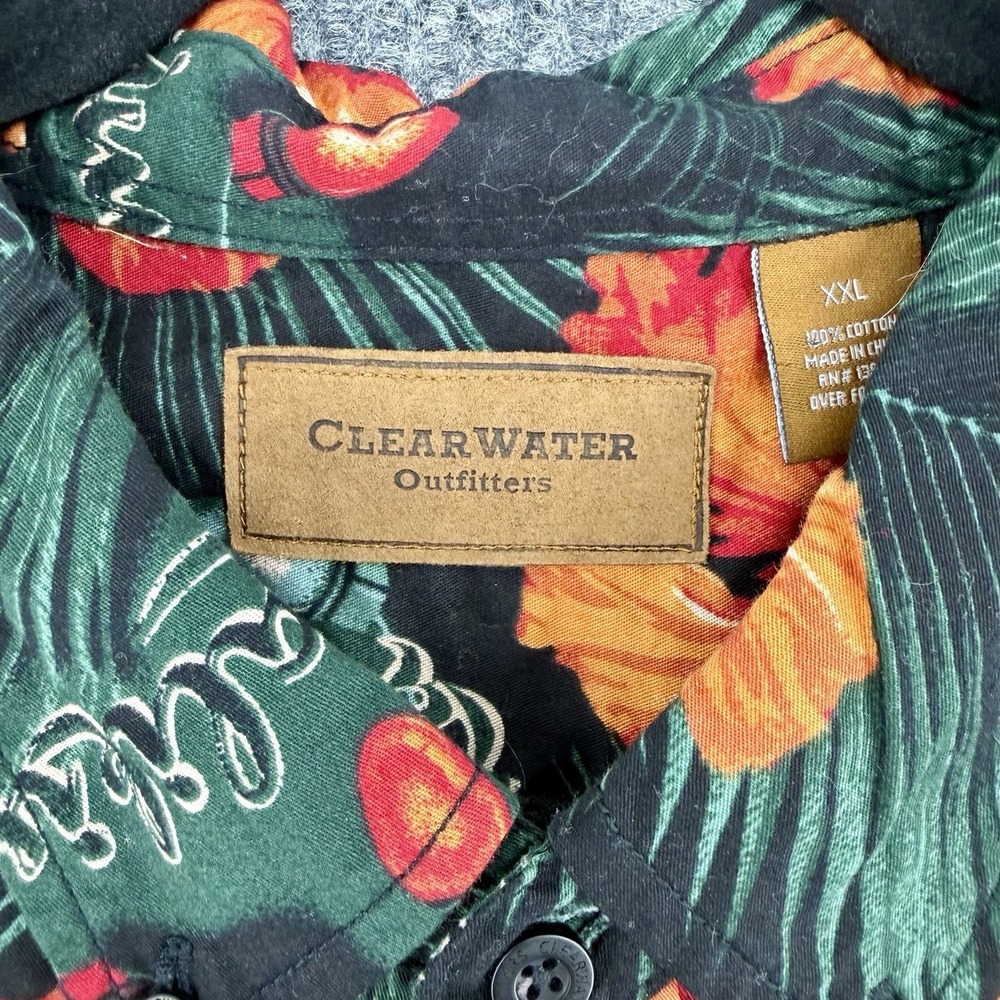 Hawaiian Christmas Shirt Mens XXL Mele Kalikimaka Aloha Holiday Floral - Picture 3 of 9